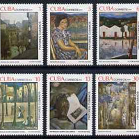 Cuba 1979 10th Death Anniversary of Victor Manuel Garcia (painter) set of 6 unmounted mint, SG 2561-66