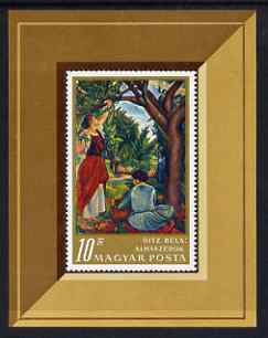 Hungary 1967 Apple Pickers painting by Uitz m/sheet unmounted mint, SG MS 2325