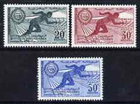 Morocco 1961 3rd Pan-Arab Games, Casablanca set of 3 unmounted mint, SG 92-94