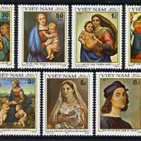 Vietnam 1983 500th Birth Anniversary of Raphel set of 7 unmounted mint, SG 573-79