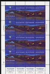 Marshall Islands 1984 Christmas se-tenant strip of 4 unmounted mint in sheetlets of 4 strips, SG 29-32