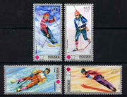 Poland 1972 Winter Olympics, Sapporo set of 4 unmounted mint, SG 2128-31