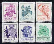 Poland 1974 Flower drawings by S Wyspianski set of 6 unmounted mint, SG 2287-92