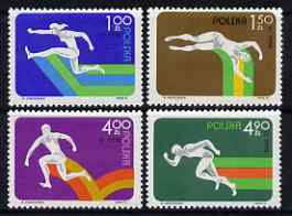 Poland 1975 6th European Indoor Athletics Championships set of 4 unmounted mint, SG 2350-53