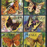Poland 1977 Butterflies set of 6 unmounted mint, SG 2503-08