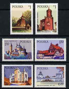 Poland 1977 Architectural Monuments set of 6 unmounted mint, SG 2519-24
