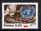 Poland 1980 35th Anniversary of United Nations unmounted mint, SG 2703