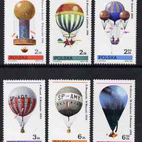 Poland 1981 Balloons set of 6 unmounted mint, SG 2721-26
