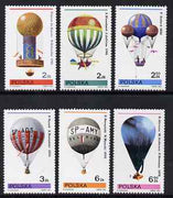 Poland 1981 Balloons set of 6 unmounted mint, SG 2721-26