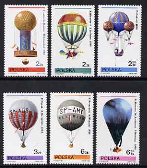 Poland 1981 Balloons set of 6 unmounted mint, SG 2721-26