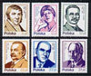 Poland 1982 Celebrities set of 6 unmounted mint, SG 2869-74