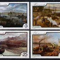 Poland 1984 Paintings of the Vistula River set of 4 unmounted mint, SG 2937-40,,,,,