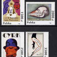 Poland 1992 Poster Art (1st series) set of 4 unmounted mint, SG 3432-35