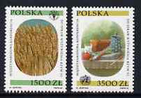 Poland 1992 International Nutrition Conference set of 2 unmounted mint, SG 3444-45