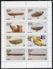 Oman 1977 Airships perf set of 8 values (1b to 1R) unmounted mint