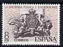 Spain 1980 Public Finances under the Bourbons 8p showing Bourbon Arms, Ministry of Finance, Madrid unmounted mint, SG 2619