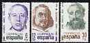 Spain 1981 Spanish Celebrities set of 3 unmounted mint, SG 2645-47