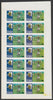 Zaire 1979 River Expedition 1k Ntore Dancer complete imperf sheet of 14, unmounted mint from uncut proof sheet as SG 952. NOTE - this item has been selected for a special offer with the price significantly reduced