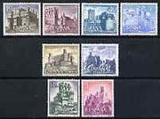 Spain 1966 Spanish Castles (1st series) set of 8 unmounted mint, SG 1798-1805