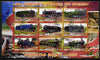 Djibouti 2010 Steam Locos of the World - Great Britain perf sheetlet containing 9 values fine cto used