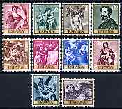 Spain 1969 Stamp Day and Alonso Cano commem set of 10 unmounted mint, SG 1968-77