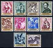 Spain 1969 Stamp Day and Alonso Cano commem set of 10 unmounted mint, SG 1968-77