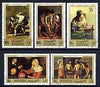 Fujeira 1971 International Labour Organisation set of 5 paintings fine used, Mi 804-08