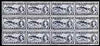 Newfoundland 1937 KG6 Coronation Codfish 1c (line perf 13.5 from 'long' KG6 Coronation set) unmounted mint block of 12, one stamp with 'fish hook flaw' R1/7, SG 257cb