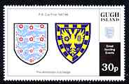 Gugh (Isles Of Scilly) 1996 Great Sporting Events - Football 30p - The Wimbledon Club Badge unmounted mint