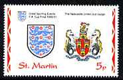 St Martin (Isles Of Scilly) 1996 Great Sporting Events - Football 5p - The Newcastle United Club Badge unmounted mint