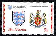 St Martin (Isles Of Scilly) 1996 Great Sporting Events - Football 5p - The Newcastle United Club Badge unmounted mint