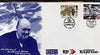 Channel Islands 1995 50th Anniversary of Liberation illustrated Churchill cover bearing Jersey 23p & Guernsey 24p with special cancellations