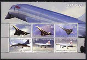 Djibouti 2004 Concorde perf sheet containing set of 6 values unmounted mint