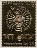 Staffa 1978 Independence Day £8 (Statue of Liberty's Torch) embossed in 23k gold foil (Rosen #621) unmounted mint
