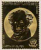 Staffa 1982 US Presidents £8 Martin Van Buren embossed in 22k gold foil from a limited printing unmounted mint
