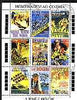 St Thomas & Prince Islands 1995 Movie Posters perf sheetlet containing 9 values cto used