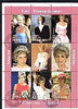 Burkina Faso 1997 Princess Diana #1 perf sheetlet containing 9 values (various portraits) cto used