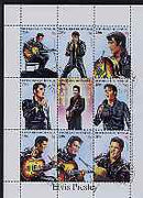 Senegal 1998 Elvis Presley perf sheetlet containing set of 9 values fine cto used