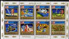 Ajman 1972 Apollo 11-17 perf sheetlet containing set of 8 fine cto used, Mi 2669-76A