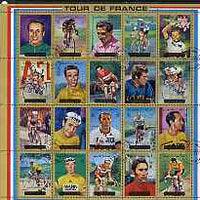 Ajman 1972 Tour de France Bicycle Race perf set of 20 cto used, Mi 1351-70A