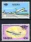 Nigeria 1984 40th Anniversary International Civil Aviation Organisation perf set of 2 unmounted mint, SG 488-89*