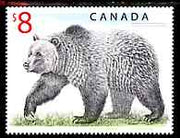 Canada 1997-98 Grizzly Bear $8 (from mammals set) unmounted mint SG 1758