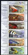 Canada 1998 Fishing Flies part booklet pane containing complete set of 6 unmounted mint, SG 1784-89