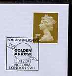 Postmark - Great Britain 2005 cover bearing special cancellation for 80th Anniversary of the Golden Arrow