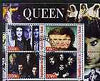Chad 2003 Legendary Pop Groups - Queen perf sheetlet containing 4 values cto used
