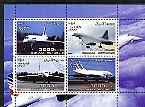 Somalia 2004 Concorde perf sheetlet containing 4 values cto used