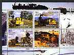 Somalia 2004 Steam Locos perf sheetlet containing 4 values cto used