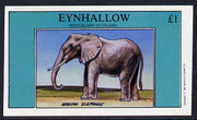 Eynhallow 1982 African Elephant imperf souvenir sheet (£1 value) unmounted mint