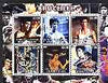 Mauritania 2002 Bruce Lee perf sheetlet containing 6 values cto used