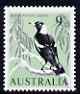Australia 1964-65 Black-backed Magpie 9d from Birds def set, unmounted mint, SG 364